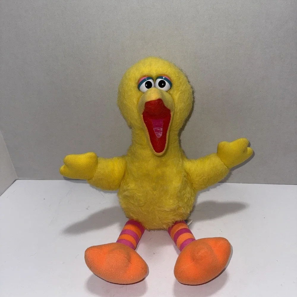 Vintage Big Bird Playskool 1986 Plush Stuffed Toy Sesame Street 13 Inch 1980s